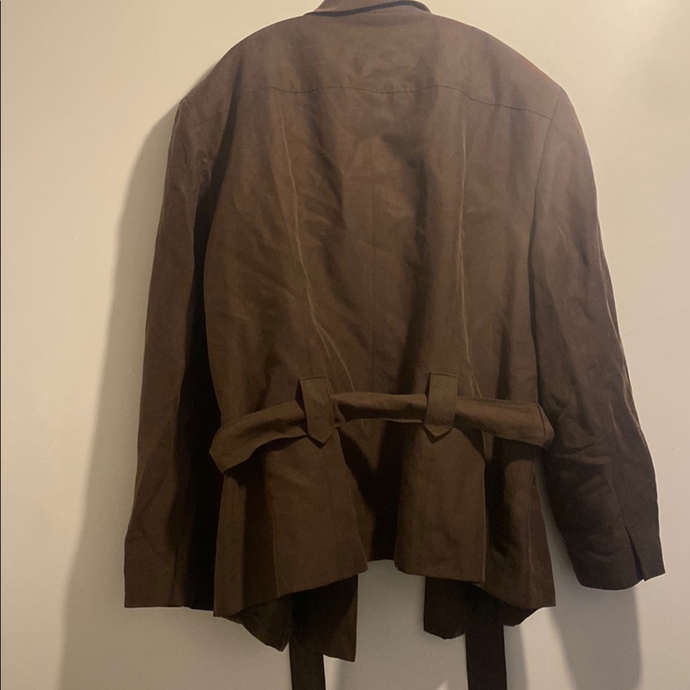 Talbots 18w Brown Button-Up Jacket - Picture 3 of 5
